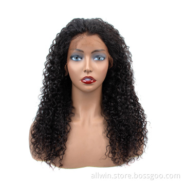 180% Density Human Lace Front Wigs, 10A Grade Silky Straight Pre Plucked 13x4 13x6 Transparent Frontal Raw Indian Hair Wig